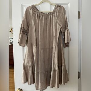 Babydoll or Coverup Beige Women's Dress